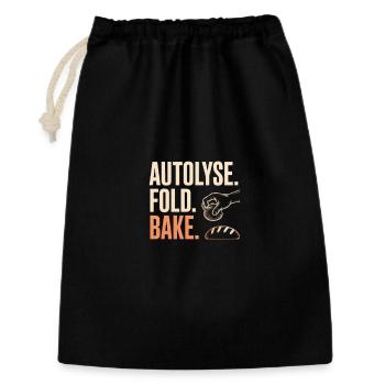 Art du pain autolyse plié - Sac cadeau 30 x 45 cm - noir - Devant
