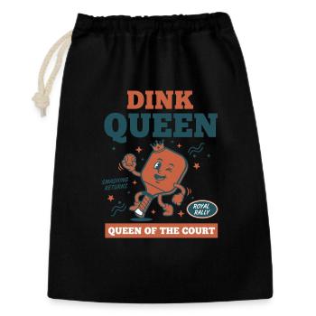 Pickleball Dink Queen Queen Of The Court Player - Gift Bag 30 x 45 cm - black - Front