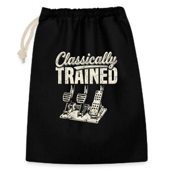 Classically Trained Pedals - Geschenkbeutel aus Baumwolle (30 x 45 cm) - Schwarz - Vorne