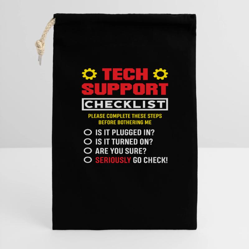 Liste de contrôle du support technique Plugin Admin IT Sac cadeau 30 x 45 cm