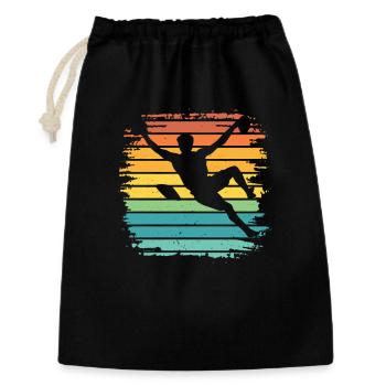 Boulderer Boulder Bouldering - Gift Bag 30 x 45 cm - black - Front