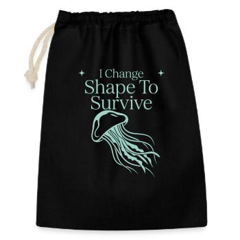 Jellyfish Ocean Jellyfish Flowy Soft Ocean Marine - Gift Bag 30 x 45 cm - black - Front