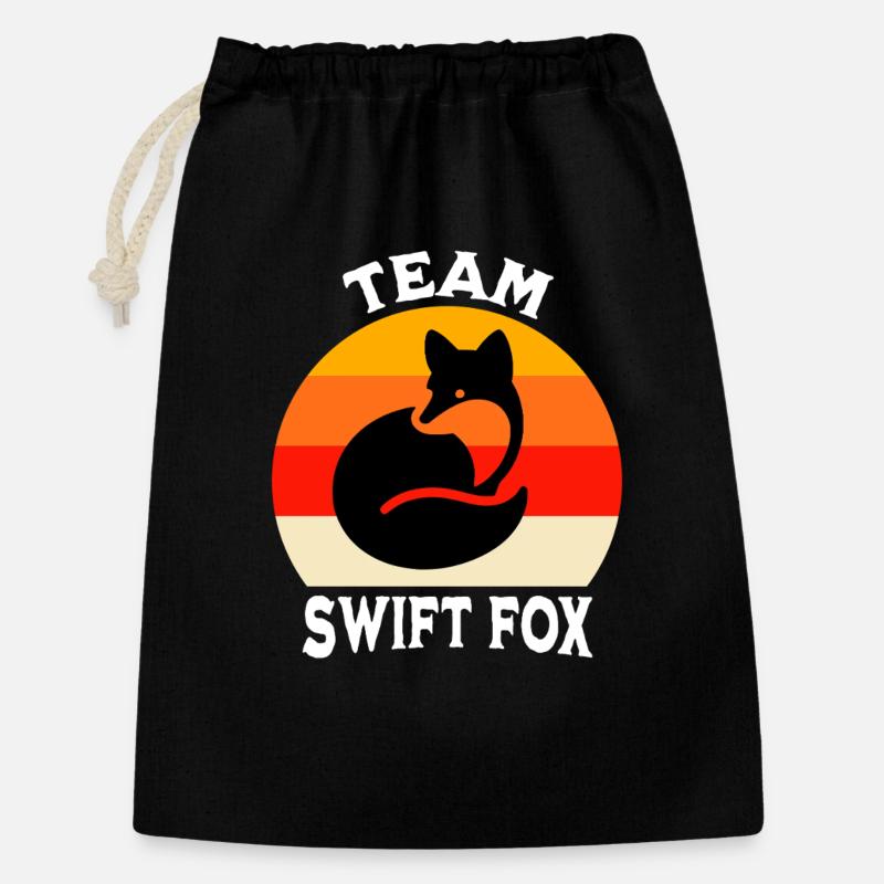 Équipe Swiftfuchs - Sac cadeau 30 x 45 cm - noir