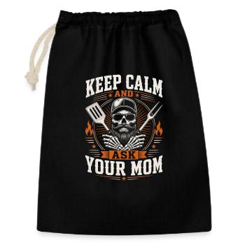 Quiet Dad Asks Mom Funny Father Jokes - Gift Bag 30 x 45 cm - black - Front