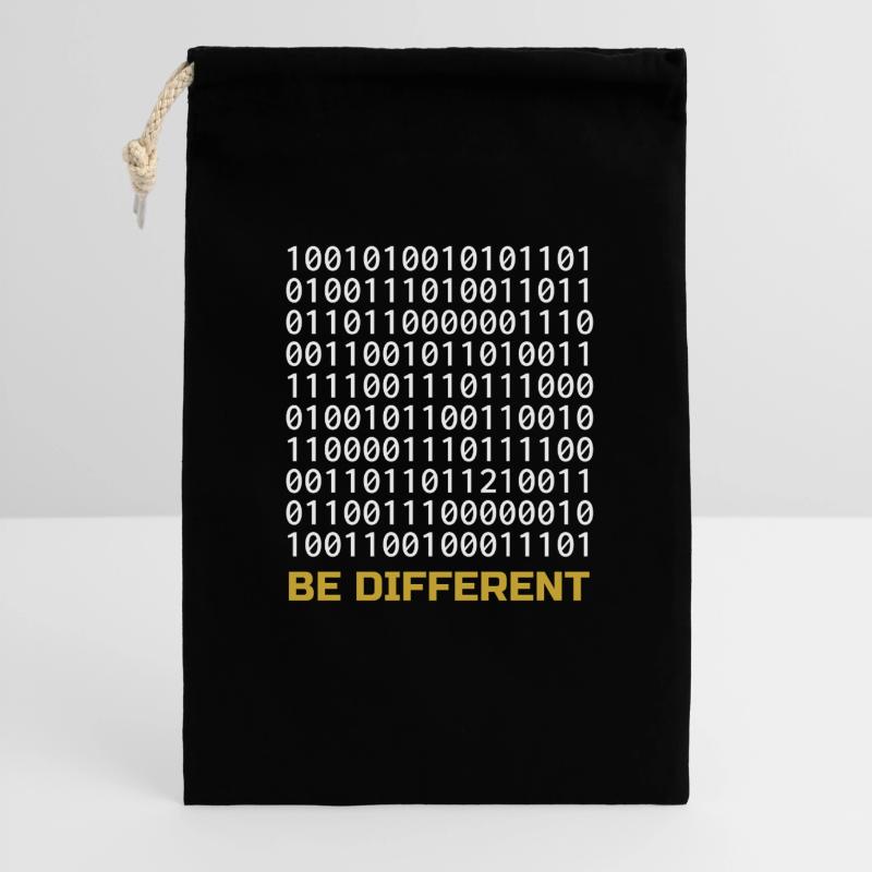 Be Different: Binary Pattern with Message Gift Bag 30 x 45 cm