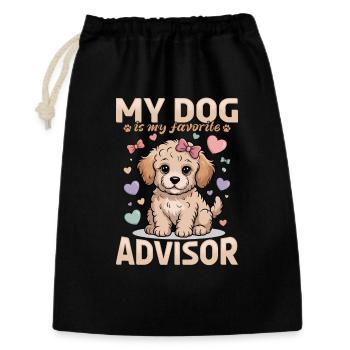 Goldendoodle Dog Breed - Gift Bag 30 x 45 cm - black - Front