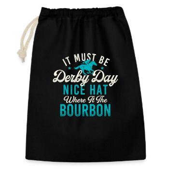 Ça doit être une citation drôle de course de chevaux de Derby - Sac cadeau 30 x 45 cm - noir - Devant