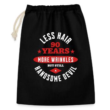 Le Beau Diable de 90 ans - Sac cadeau 30 x 45 cm - noir - Devant