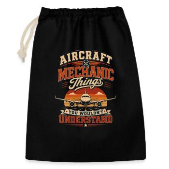 Maintenance des aéronefs Maintenance Technologie aéronautique - Sac cadeau 30 x 45 cm - noir - Devant