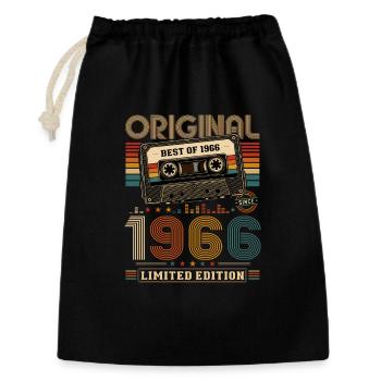 60e anniversaire Gift Man cassette Best of 1966 - Sac cadeau 30 x 45 cm - noir - Devant
