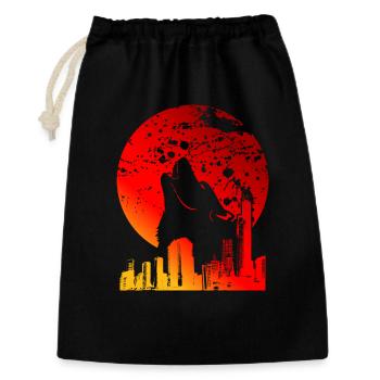 | LUNE DE SANG CADEAUX DE PLEINE LUNE ROUGE - Sac cadeau 30 x 45 cm - noir - Devant