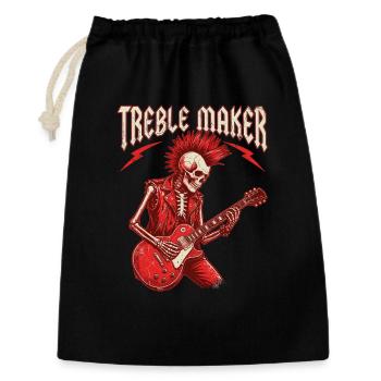 Treble Maker Guitarist Musician Pun Rock - Gift Bag 30 x 45 cm - black - Front
