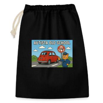 Autista_old_school - Gift Bag 30 x 45 cm - black - Front