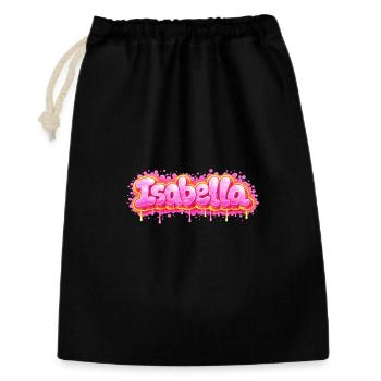ISABELLA GRAFFITI NAME FOR PERFECT GIFT PRINTABLE - Gift Bag 30 x 45 cm - black - Front