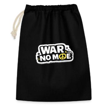 War No More – Sticker Peace & Humanity - Gift Bag 30 x 45 cm - black - Front