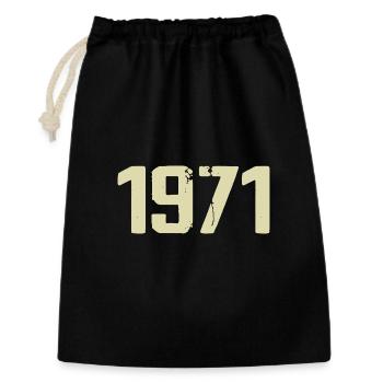 Jubilee 1971 - Gift Bag 30 x 45 cm - black - Front