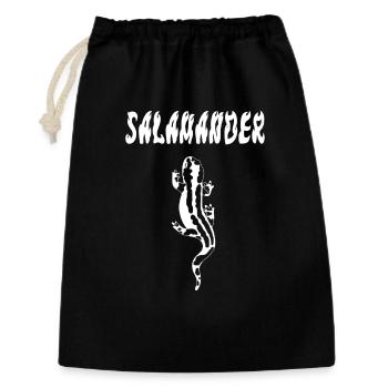 White salamander - Gift Bag 30 x 45 cm - black - Front