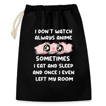 Anime - Sac cadeau 30 x 45 cm - noir - Devant