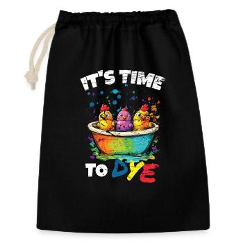 Funny Egg Dyeing Colors For Easter Artists - Gift Bag 30 x 45 cm - black - Front