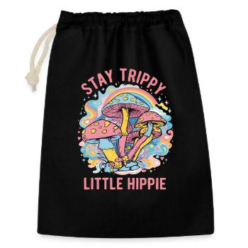 Stay Trippy Little Hippie Psychedelic Art - Gift Bag 30 x 45 cm - black - Front