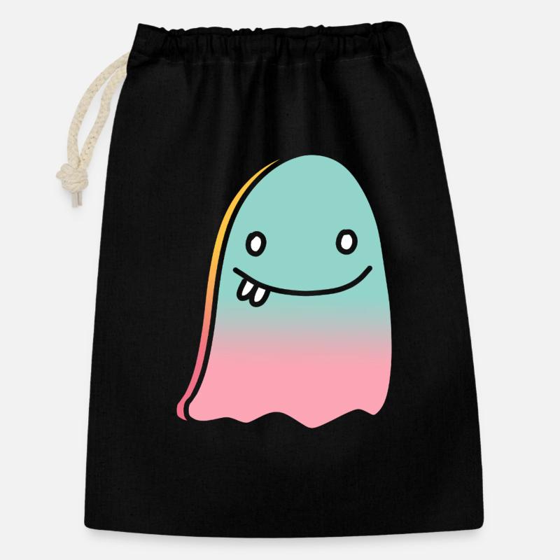 Ghost doodle gradient - Gift Bag 30 x 45 cm - black