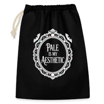Pale Aesthetic Frame Typografie - Geschenkbeutel aus Baumwolle (30 x 45 cm) - Schwarz - Vorne