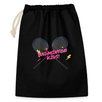 Badminton Kids Neon Racket - Gift Bag 30 x 45 cm - black - Front