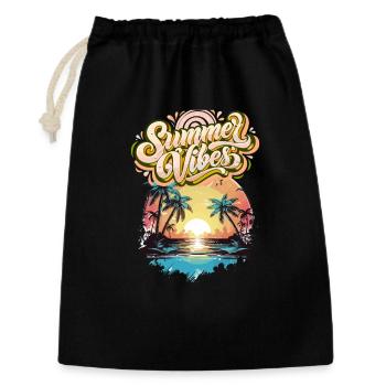 Summer Mood Palm Trees Sunset - Gift Bag 30 x 45 cm - black - Front