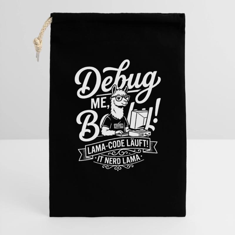 Conception de débogage de code Lama Sac cadeau 30 x 45 cm