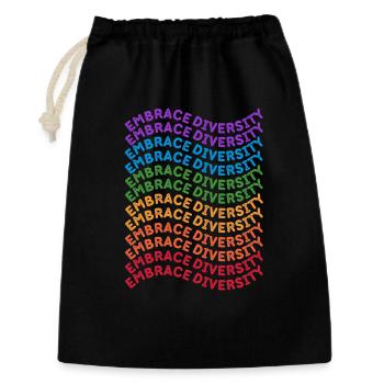 Lgbt. Embrace diversity - Gift Bag 30 x 45 cm - black - Front