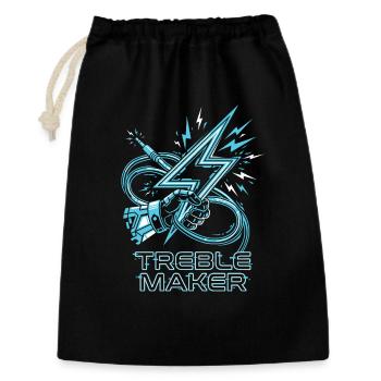 Treble Maker Digital Audio Pun Musician - Gift Bag 30 x 45 cm - black - Front