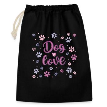 Pastel Dog Love - Gift Bag 30 x 45 cm - black - Front