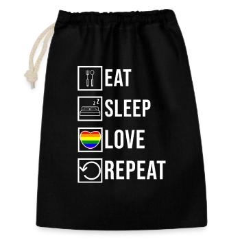 Lgbt Heart Love Lesbian Transgender Statement - Gift Bag 30 x 45 cm - black - Front
