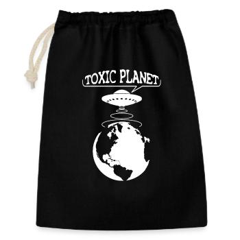 Toxic Planet - UFO ecology - Gift Bag 30 x 45 cm - black - Front