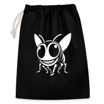 Conception amusante de guêpe - Bande dessinée amusante - Sac cadeau 30 x 45 cm - noir - Devant