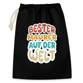 Appointment as a bricklayer - Gift Bag 30 x 45 cm - black - Front