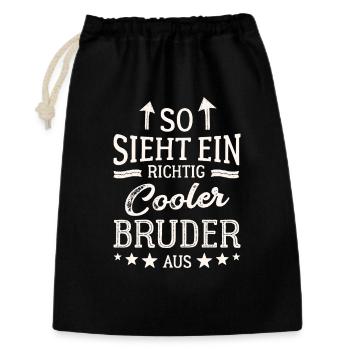 This is what a really cool brother looks like - Gift Bag 30 x 45 cm - black - Front