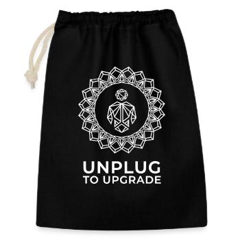 Digital Detox Mandala - Gift Bag 30 x 45 cm - black - Front