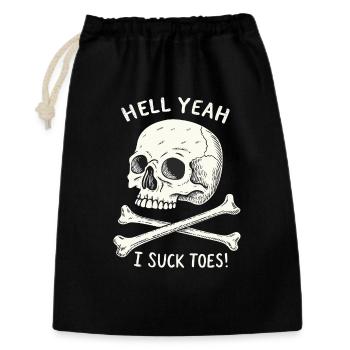 Skull and Bones Toe Fetish - Gift Bag 30 x 45 cm - black - Front