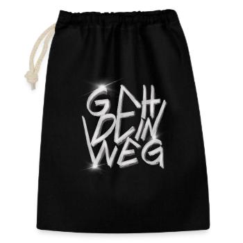 GO YOUR WAY Graffiti - Gift Bag 30 x 45 cm - black - Front
