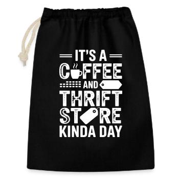 Coffee Thrift Store Day - Gift Bag 30 x 45 cm - black - Front