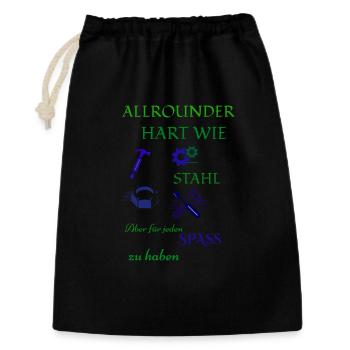 Café artisanal et bière - Sac cadeau 30 x 45 cm - noir - Devant