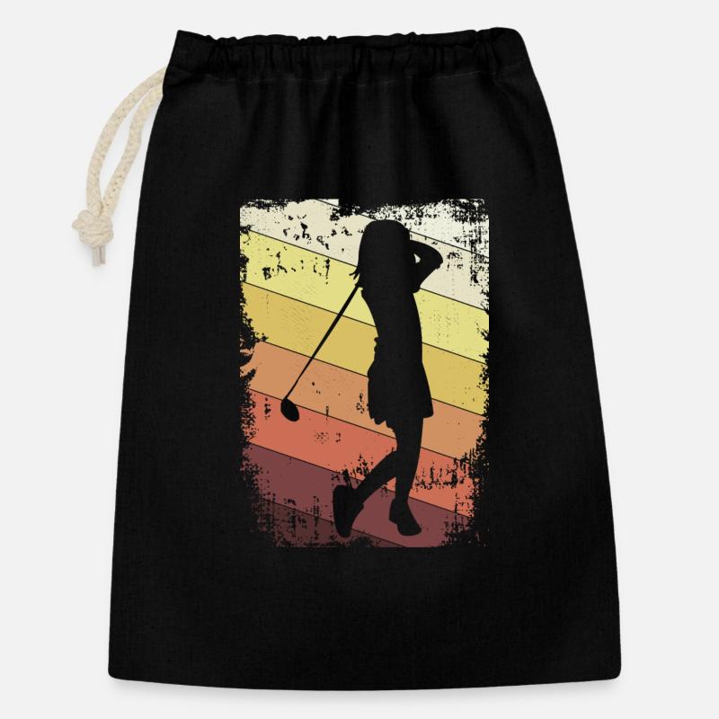 Golfeuse - Sac cadeau 30 x 45 cm - noir