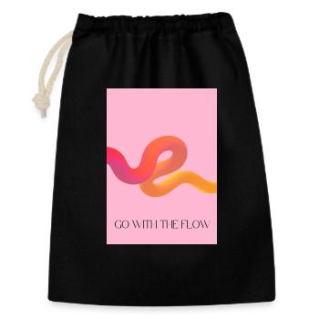 Suivre le courant - Sac cadeau 30 x 45 cm - noir - Devant