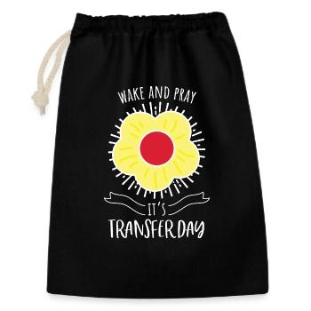 Wake and Pray IVF Transfer Day - Gift Bag 30 x 45 cm - black - Front