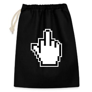 Curseur du majeur Majeur - Sac cadeau 30 x 45 cm - noir - Devant