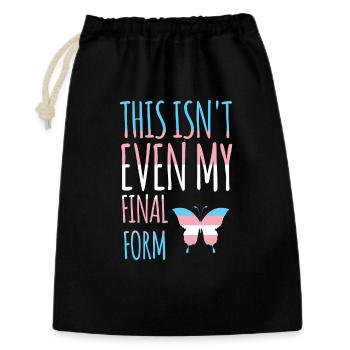 LGBT Pride Month - Transgender - Gift Bag 30 x 45 cm - black - Front