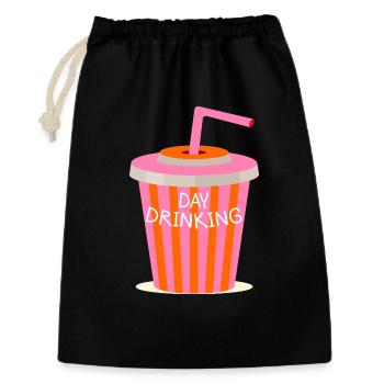 Day Drinking - Gift Bag 30 x 45 cm - black - Front