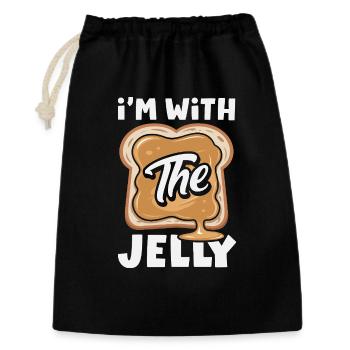 Look Partner Beurre de Cacahuète & Confiture Design - Sac cadeau 30 x 45 cm - noir - Devant
