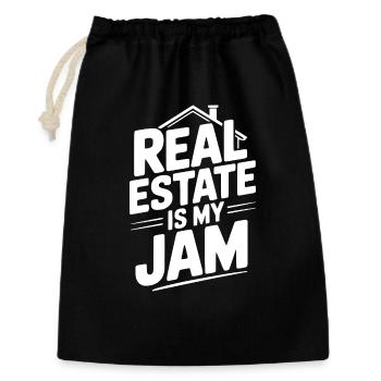 Real Estate is My Jam - Gift Bag 30 x 45 cm - black - Front